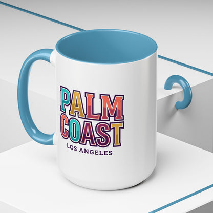 Palm Coast - Los Angeles - Color Accent Mug