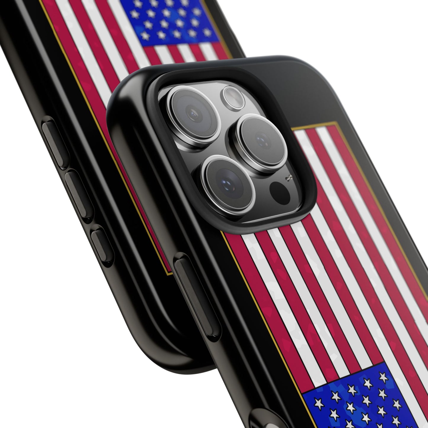 New Glory American Flag (Gold Edge Edition) - Phone Case