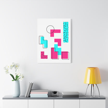 Retro Geometric Vibes - Canvas