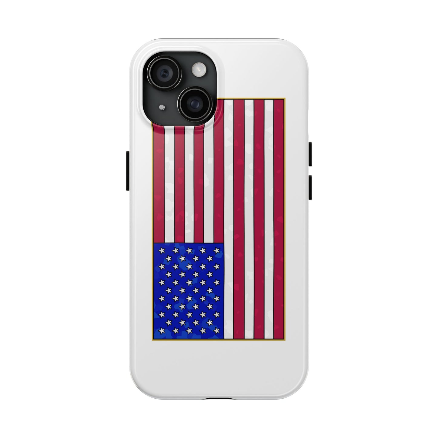 New Glory American Flag (Gold Edge Edition) - Phone Case
