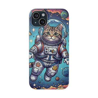 Astronaut Cat - Flexi Phone Case
