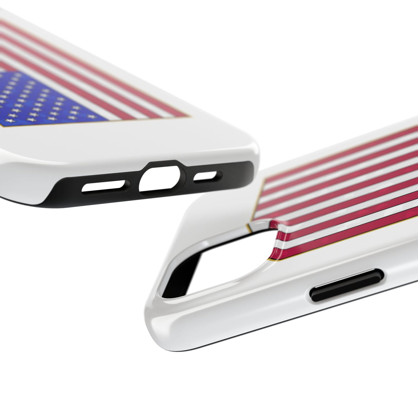 New Glory American Flag (Gold Edge Edition) - Phone Case