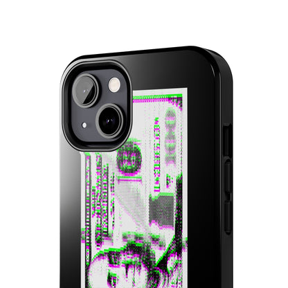 100 Dollars Bill - Green/Magenta Glitch - Phone Case