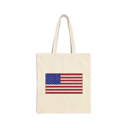 New Glory American Flag (Gold Edge Edition) - Tote Bag