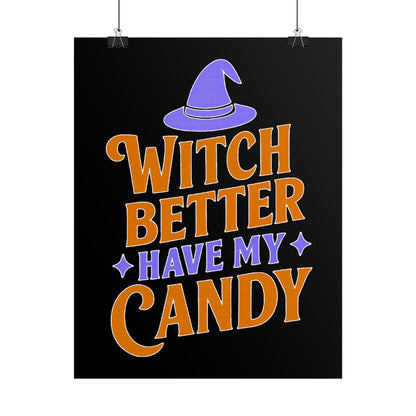 Halloween Rolled Posters, Witch Decor, Spooky Season Art, Trick or Treat, Fall Decorations, Halloween Party Decor