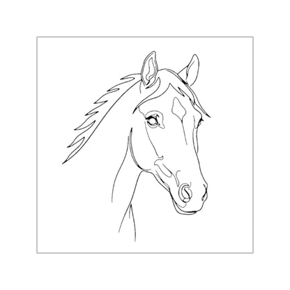 Horse Portrait Sketch - Sticker
