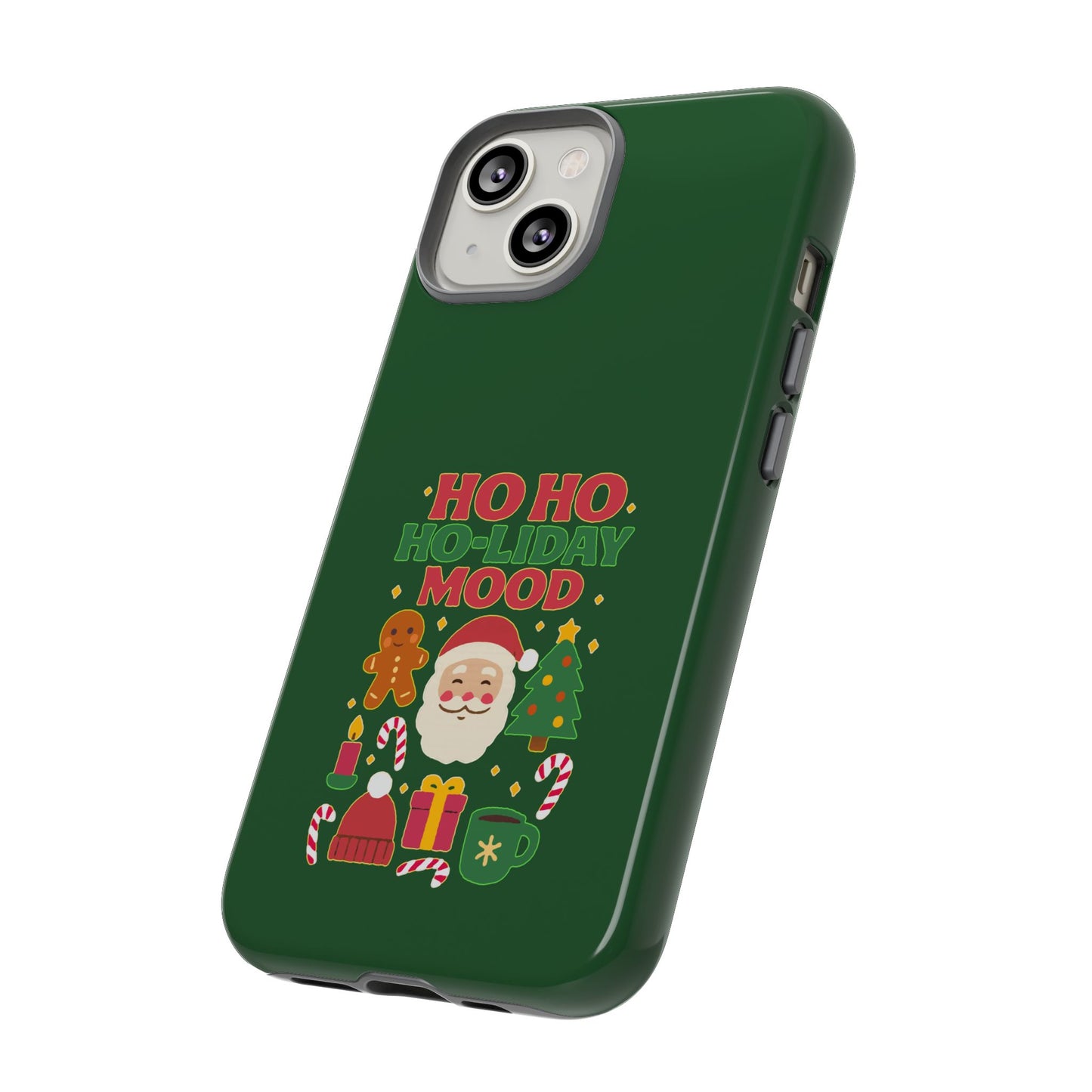 Christmas Phone Case, Ho Ho Ho-liday Mood, Festive Phone Cover, Santa Christmas Accessory, Holiday Gift, Winter Vibes