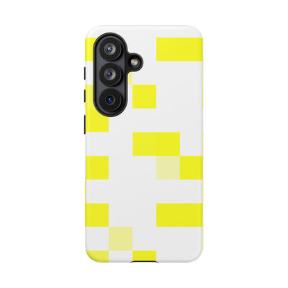 Yellow Pixel Grid -  Phone Case