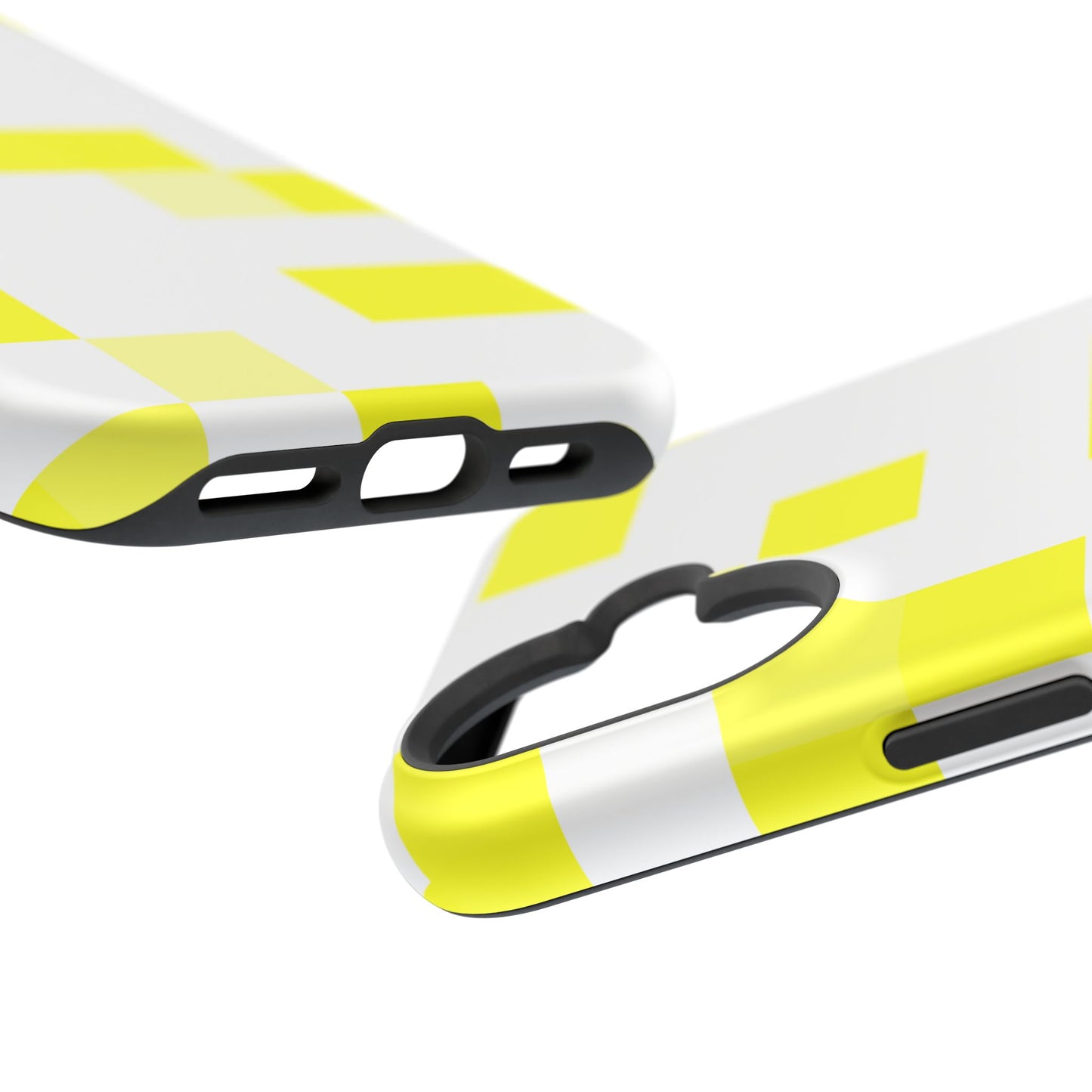 Yellow Pixel Grid -  Magnetic Phone Case