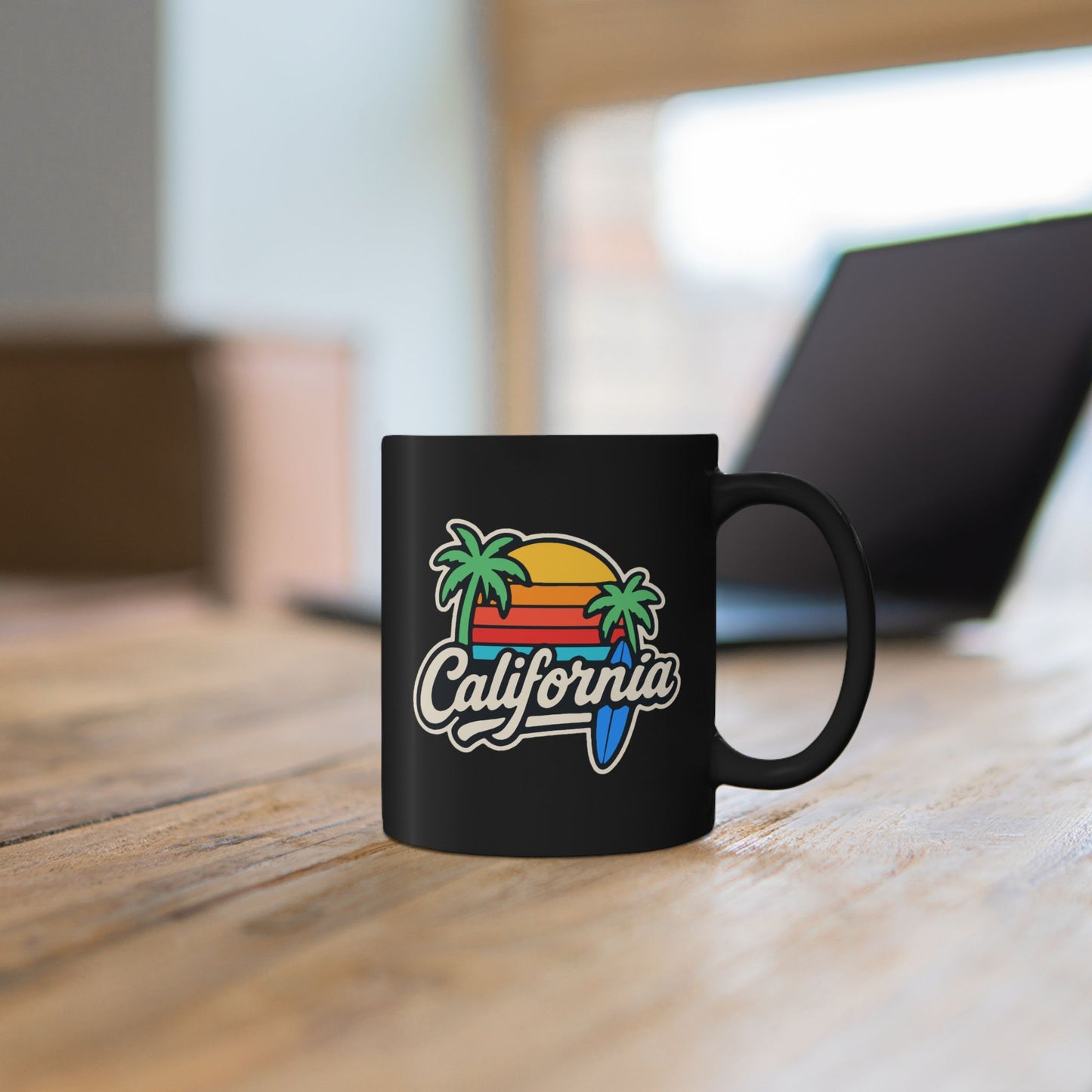 California Surf Vibes - Black Mug