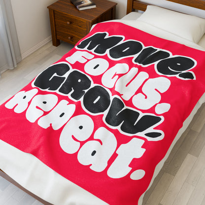 Move. Focus. Grow. Repeat. - Blanket