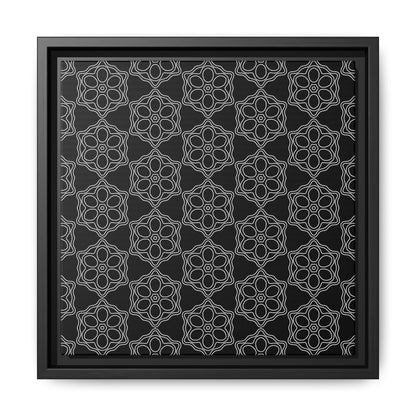 Geometric Sacred Flower - Framed Canvas