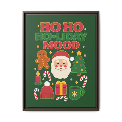Ho Ho Ho-liday Mood - Framed Canvas
