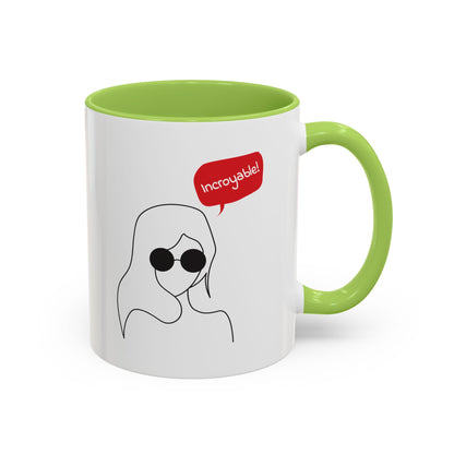 Incroyable Chic Girl - Color Accent Mug