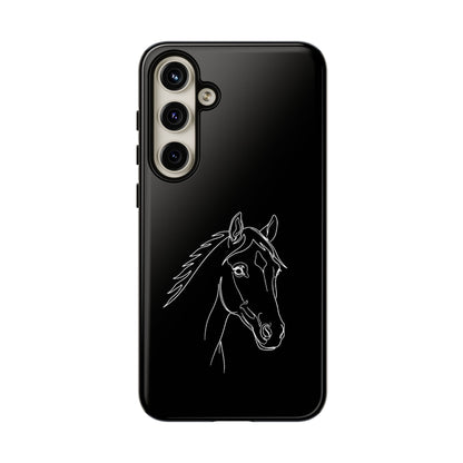 Horse Portrait Sketch - Tough Phone Case