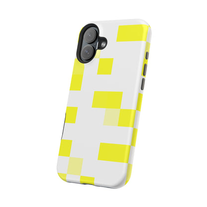 Yellow Pixel Grid -  Magnetic Phone Case
