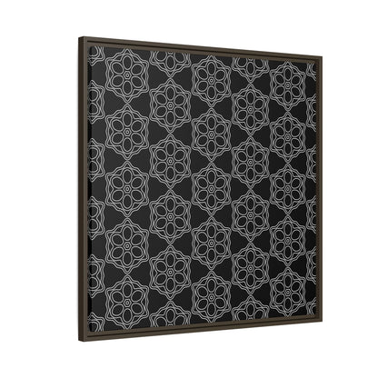 Geometric Sacred Flower - Framed Canvas