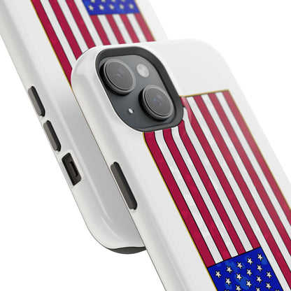 New Glory American Flag (Gold Edge Edition) - Magnetic Phone Case