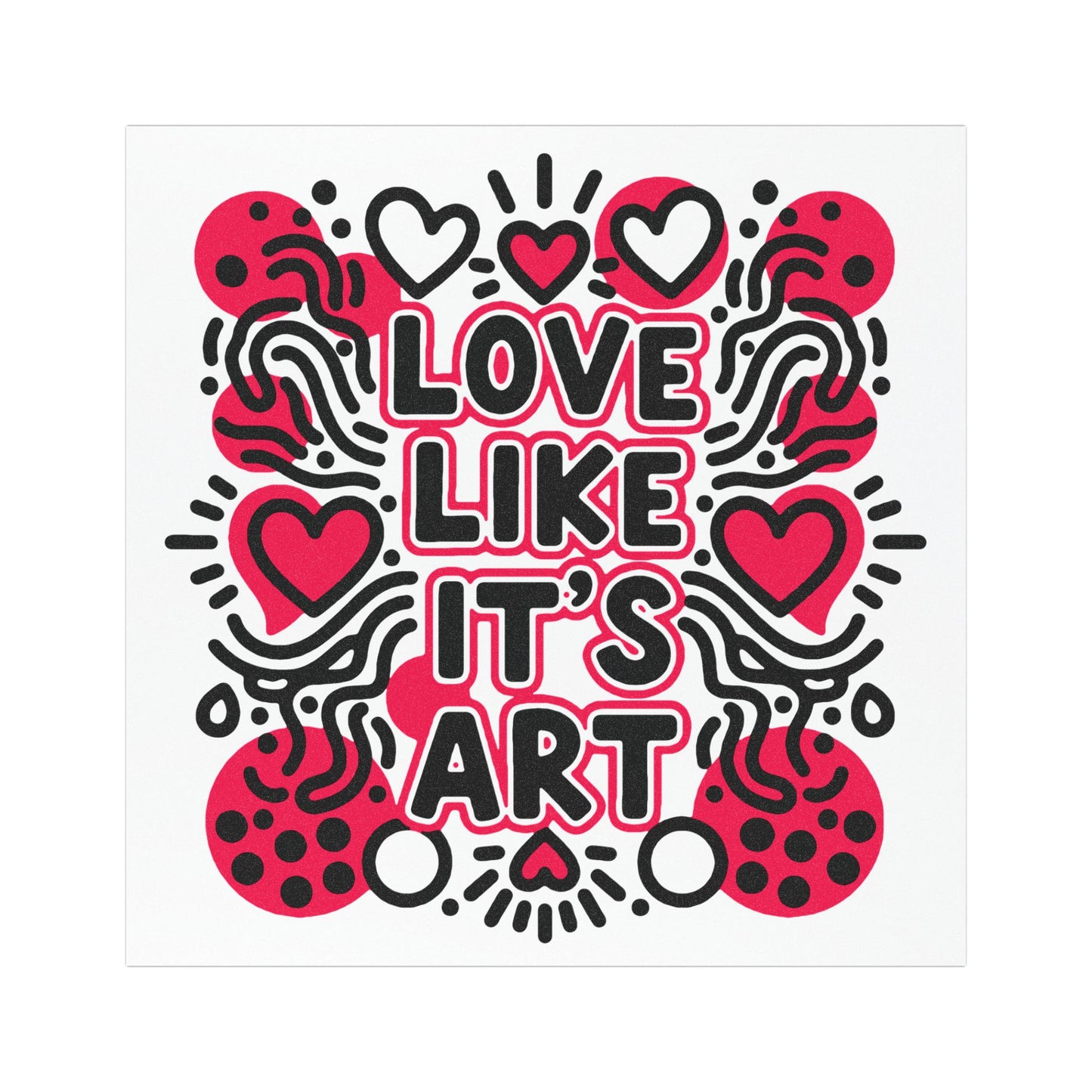 Love Like It's Art - Car Magnet