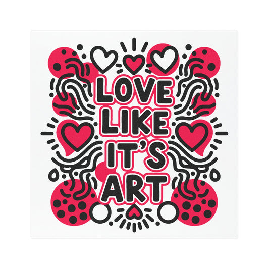 Love Like It's Art - Car Magnet