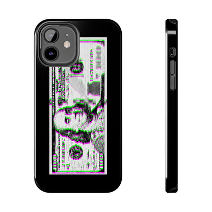 100 Dollars Bill - Green/Magenta Glitch - Phone Case