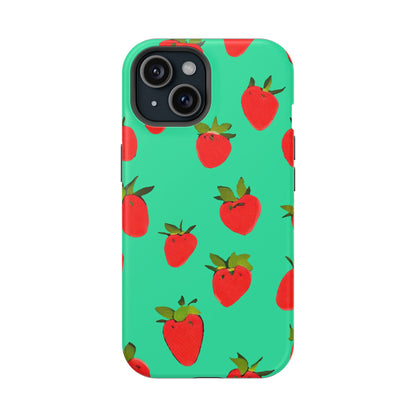 Strawberry Pattern - Magnetic Phone Case