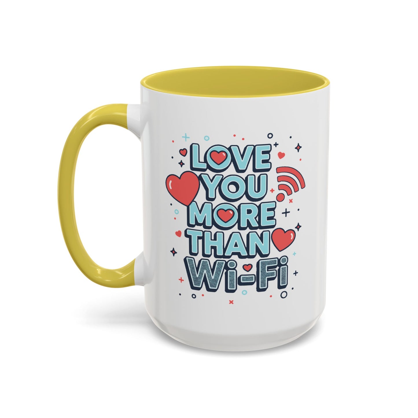 Love You More Than Wi‑Fi - Colorful Mug