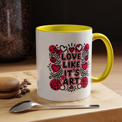 Love Like It’s Art - Color Accent Mug
