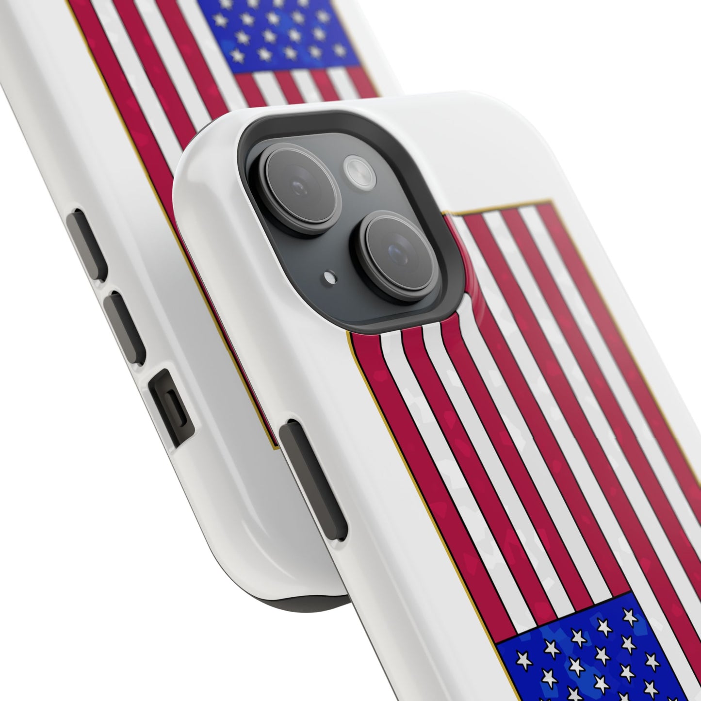New Glory American Flag (Gold Edge Edition) - Magnetic Phone Case