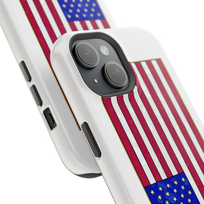 New Glory American Flag (Gold Edge Edition) - Magnetic Phone Case