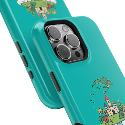 Floating Castle Dragon - Magical Fantasy Island - Magnetic Phone Case