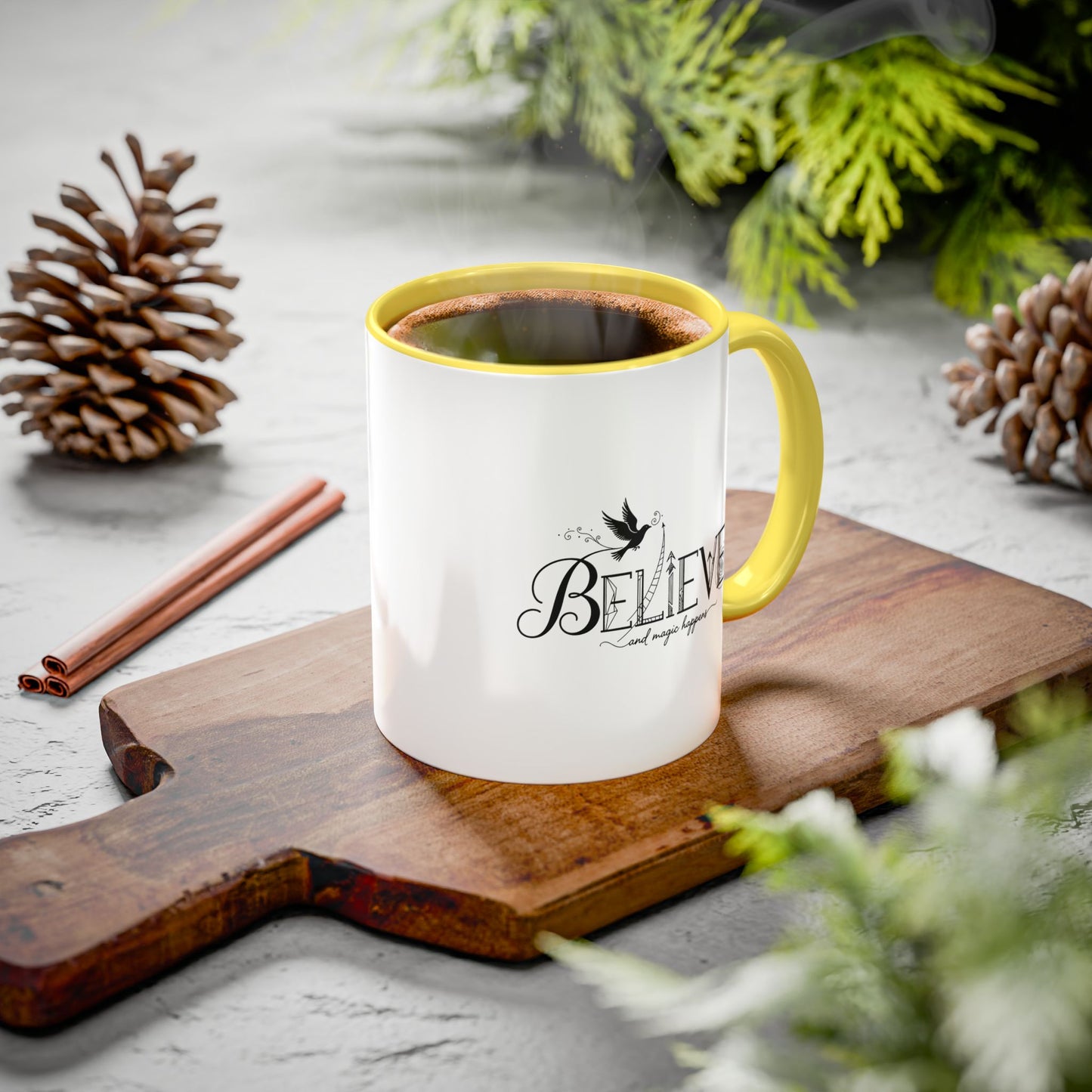 Believe and Magic Happens - Colorful Mug