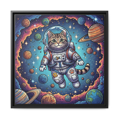 Astronaut Cat - Framed Canvas