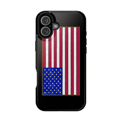 New Glory American Flag (Gold Edge Edition) - Magnetic Phone Case