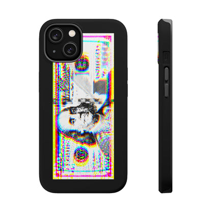 100 Dollars Bill - Neon Color Explosion - Magnetic Phone Case