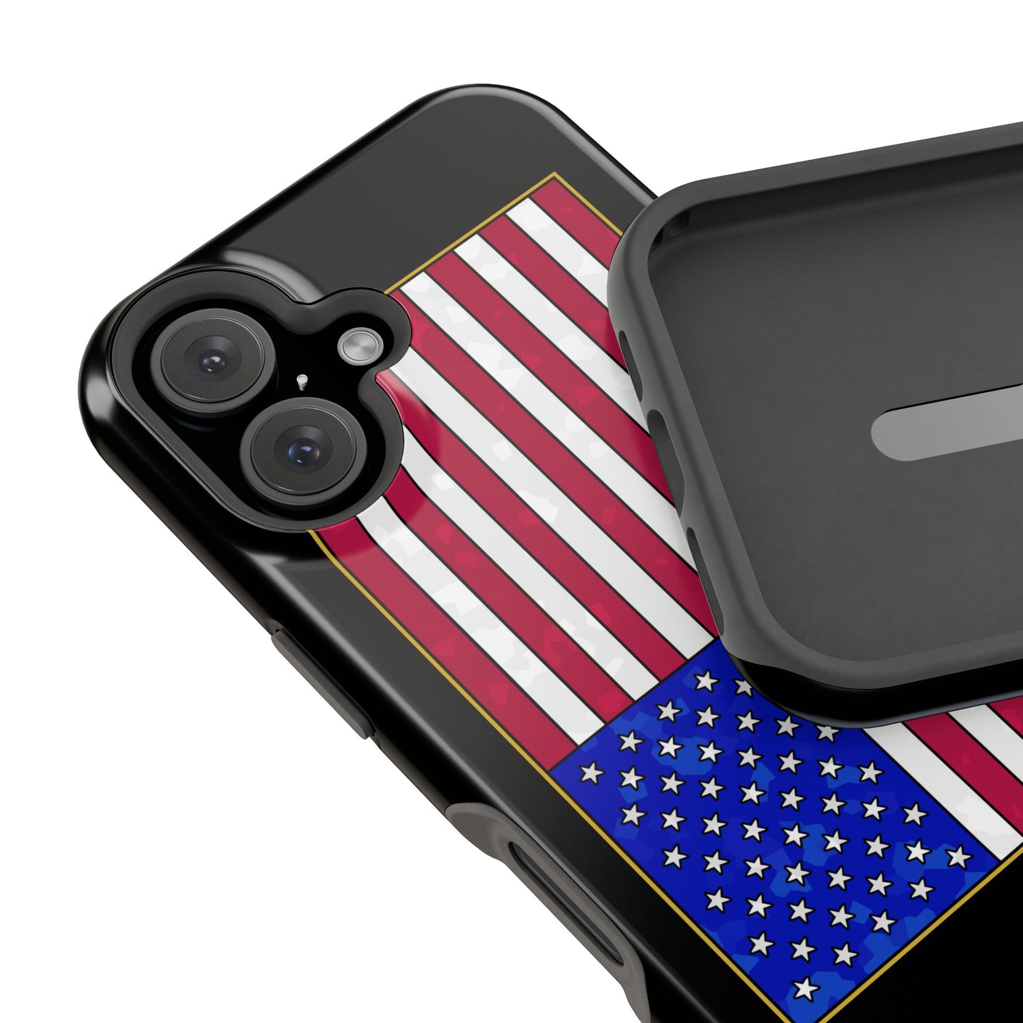 New Glory American Flag (Gold Edge Edition) - Magnetic Phone Case