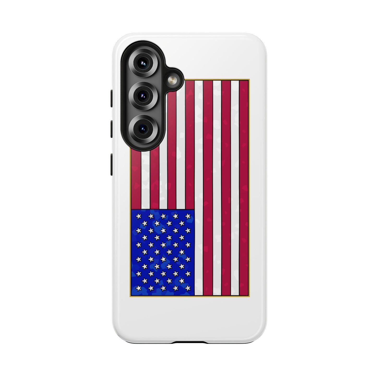 New Glory American Flag (Gold Edge Edition) - Phone Case