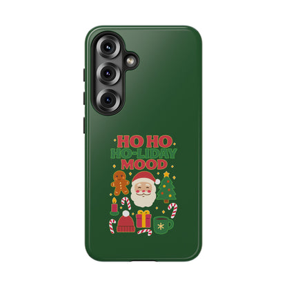 Christmas Phone Case, Ho Ho Ho-liday Mood, Festive Phone Cover, Santa Christmas Accessory, Holiday Gift, Winter Vibes
