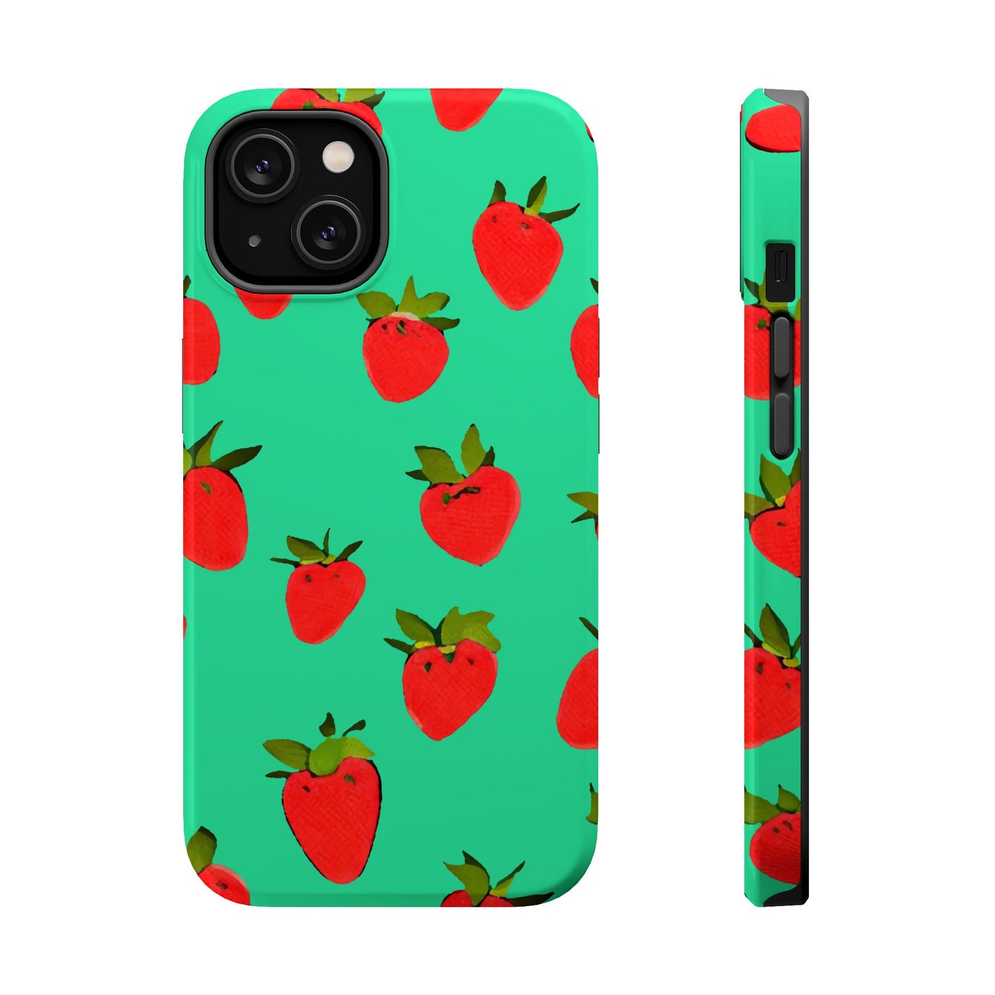 Strawberry Pattern - Magnetic Phone Case