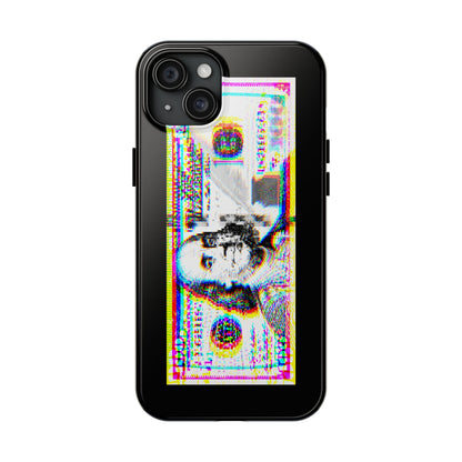 100 Dollars Bill - Neon Color Explosion - Phone Case