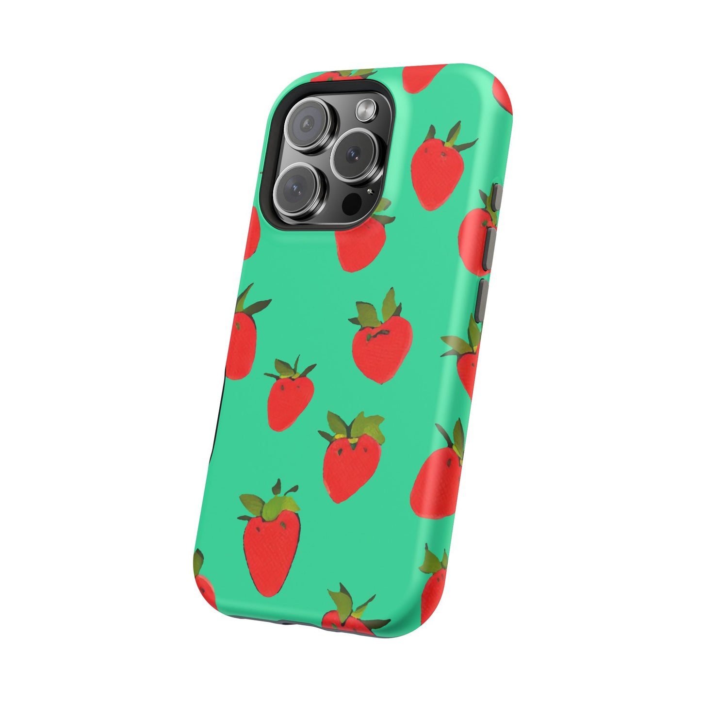 Strawberry Pattern - Magnetic Phone Case