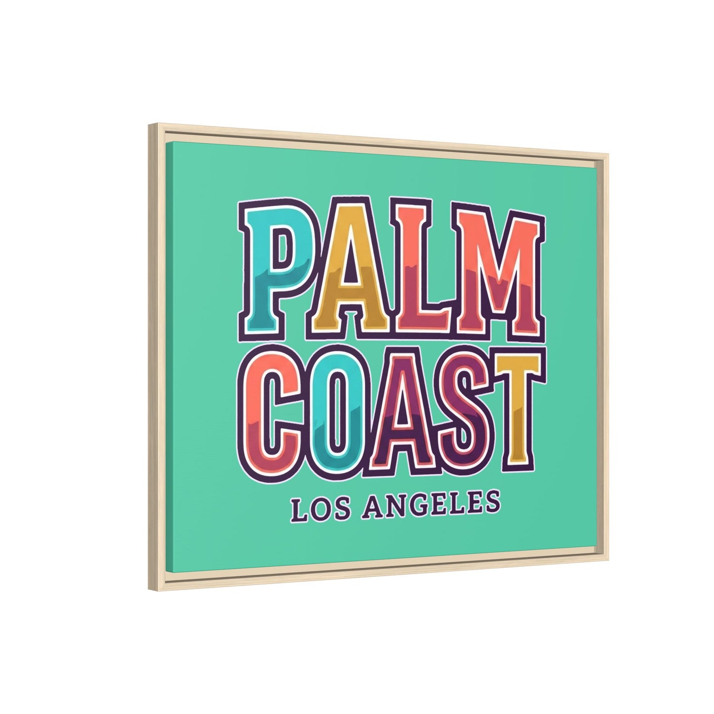 Palm Coast - Los Angeles - Framed Canvas