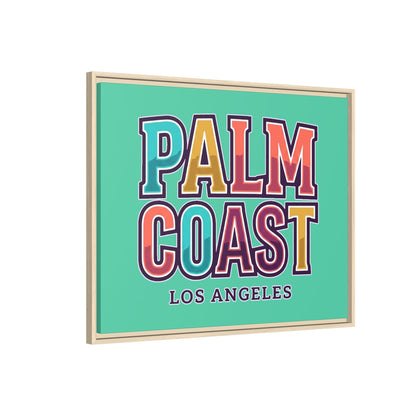 Palm Coast - Los Angeles - Framed Canvas