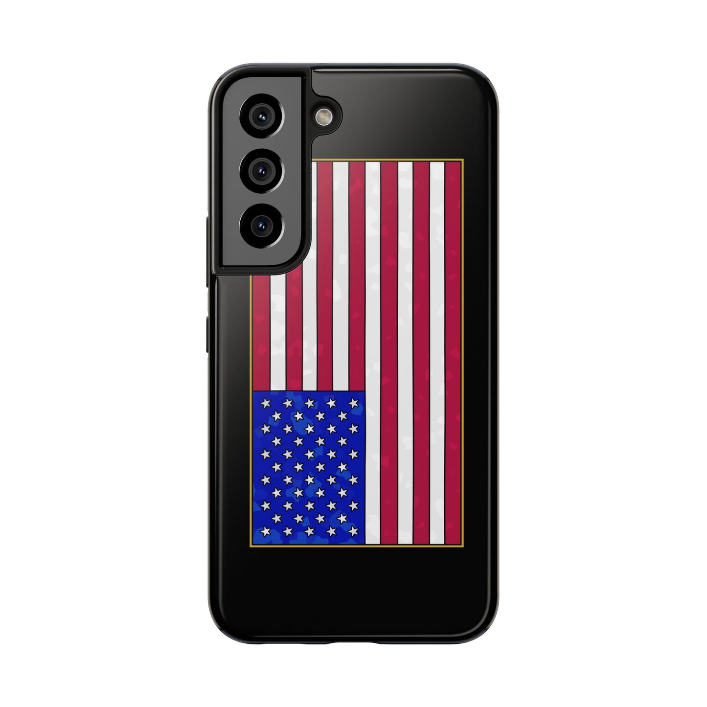 New Glory American Flag (Gold Edge Edition) - Phone Case
