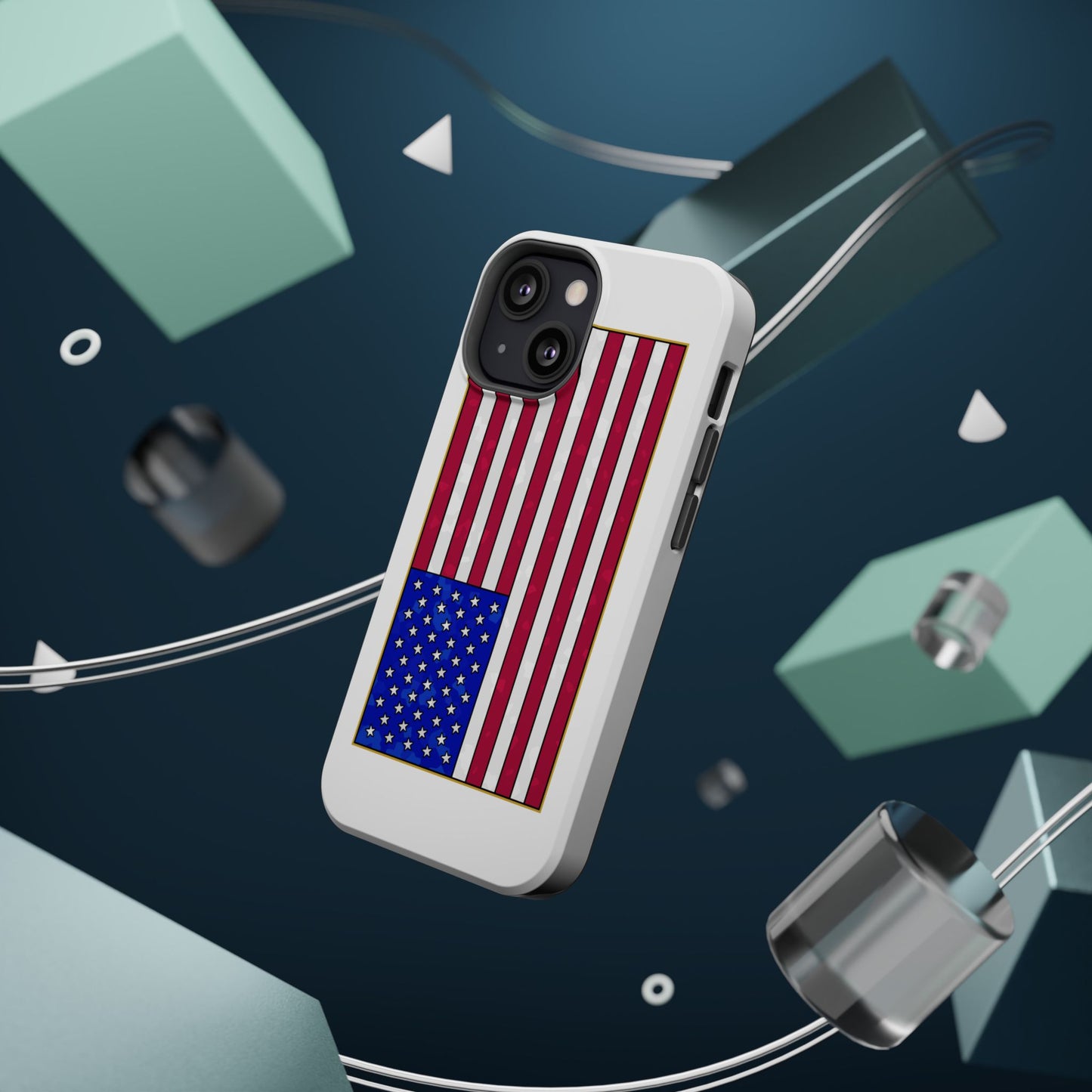 New Glory American Flag (Gold Edge Edition) - Magnetic Phone Case