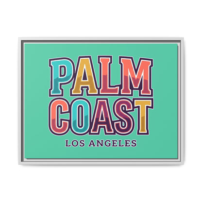 Palm Coast - Los Angeles - Framed Canvas
