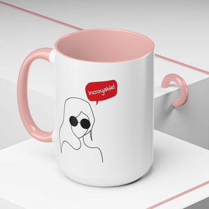 Incroyable Chic Girl - Color Accent Mug