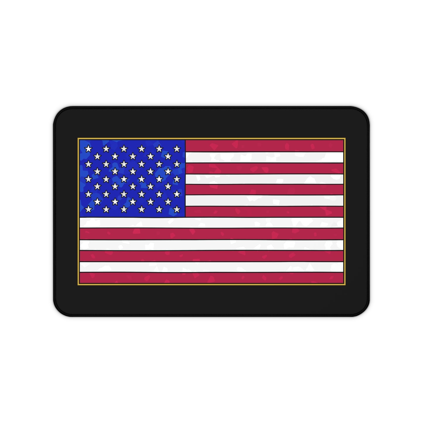 New Glory American Flag (Gold Edge Edition) - Desk Mat
