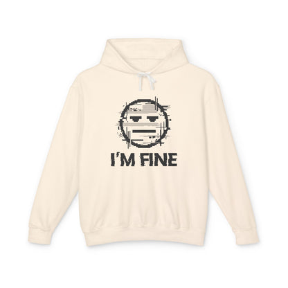 I’m Fine Glitched Smiley - Hoodie