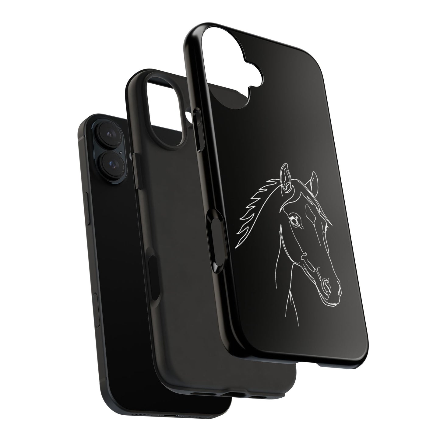 Horse Portrait Sketch - Phone Case